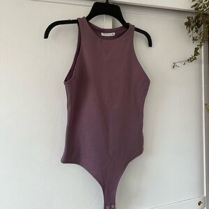 Double Lined Purple Body Suit • size small